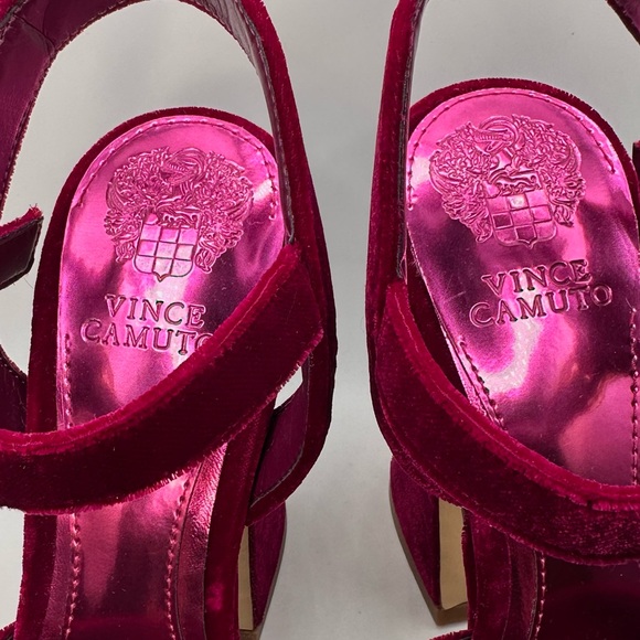 Vince Camuto Burgundy Velvet Heels - Picture 5 of 10